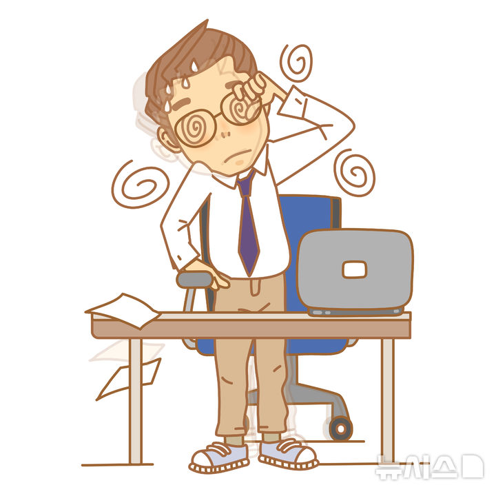 [서울=뉴시스] 어지럼증은 예측된 속도와 평형기관에서 측정된 속도가 다를 때 느끼는 이상감각이다. (사진= 유토이미지 제공)