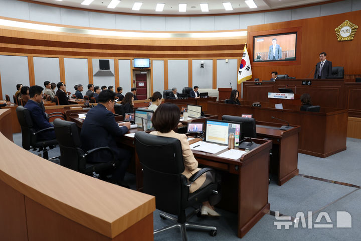 [오산=뉴시스] 오산시의회, 제297회 임시회 모습(사진=오산시의회 제공) 2025.10.31.photo@newsis.com 
