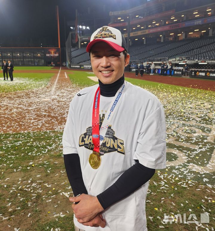 [대전=뉴시스] 박윤서 기자 = 프로야구 LG 트윈스 박해민. 2025.10.31.