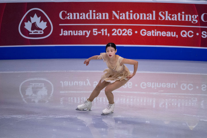 [새스커툰=AP/뉴시스] 윤아선(수리고)이 1일(한국 시간) 캐나다 서스캐처원주 새스커툰의 새스크텔 센터에서 열린 2025~2026 국제빙상경기연맹(ISU) 피겨 시니어 그랑프리 3차 대회 여자 싱글 쇼트프로그램에서 연기를 펼치고 있다. 2025.11.01