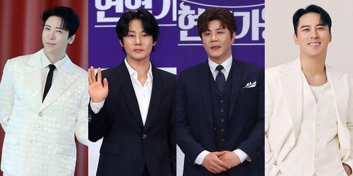 왼쪽부터 에녹, 강문경, 진해성, 장민호