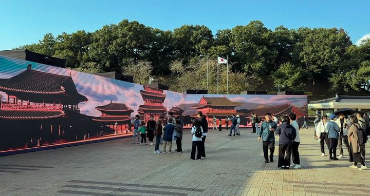 '신라의 천년 울림' 전시 현장 모습. (사진=한국콘텐츠진흥원 제공) *재판매 및 DB 금지