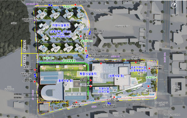 [서울=뉴시스] 신정동 도시첨단물류단지 배치도. 2025.11.04. (자료=서울시 제공) *재판매 및 DB 금지