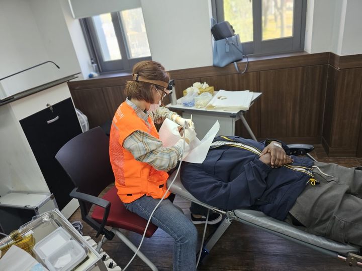 [서울=뉴시스] 명지대는 외국인 유학생을 대상으로 건강검진 행사를 진행했다. (사진=명지대 제공) 2025.11.04. photo@newsis.com *재판매 및 DB 금지