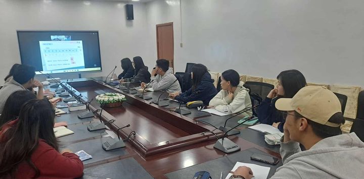 [대전=뉴시스] 대전 서구가 몽골 헙스걸 아이막 학생들이 온라인 한국어 교육을 받고 있다. *재판매 및 DB 금지