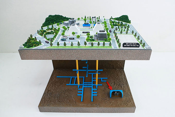 연구용 지하연구시설 모형.(사진=태백시 제공) *재판매 및 DB 금지