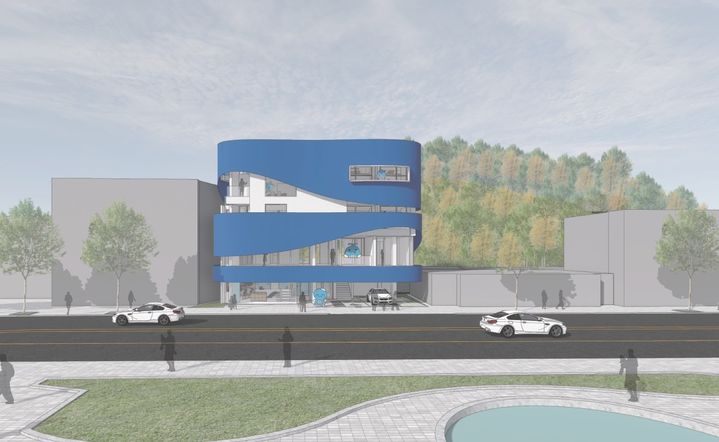 [울산=뉴시스]울산 남구 장생포 옛 해양경찰 초소 부지에 건립 예정인 복합관광시설 건축설계 공모 당선작. (사진=울산 남구 제공) photo@newsis.com *재판매 및 DB 금지