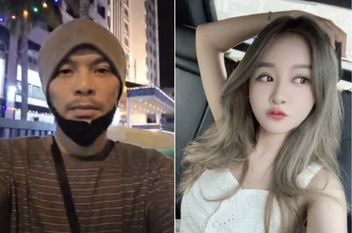 [서울=뉴시스]대만 유명 여성 인플루어선 셰위신(오른쪽)이 지난달 22일 말레이시아 쿠알라룸푸르 잘란 콘레이 거리에 있는 한 호텔에서 사망한 채 발견됐다. 사망 당시 함께 있던 사람은 말레이시아 유명 래퍼인 나메위(왼쪽)로 알려졌다. (사진출처: 더 스트레이츠 타임스 캡처)2025.11.05.