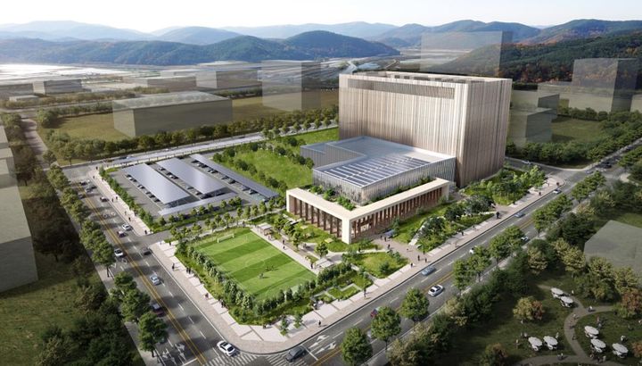 [장성=뉴시스] 장성 파인데이터센터 조감도. (조감도 = 전남도 제공). 2025.11.05. photo@newsis.com *재판매 및 DB 금지