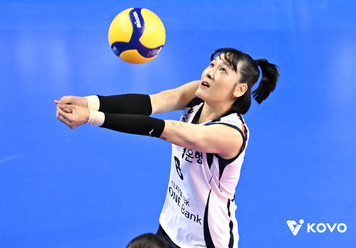 여자 프로배구 IBK기업은행의 리베로 임명옥. (사진=KOVO 제공). 2025.11.06. *재판매 및 DB 금지