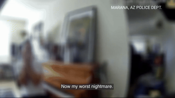 [뉴시스] 방치한 딸로 인해 경찰이 찾아오자 좌절하는 숄츠의 모습(사진=데일리메일) 2025.11 *재판매 및 DB 금지 *재판매 및 DB 금지