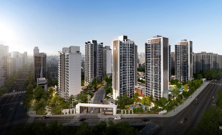 리뉴얼 신사업 '더 뉴 하우스'를 통해 바뀌게 될 삼성동 힐스테이트 2단지 조감도. (사진=현대건설 제공) *재판매 및 DB 금지