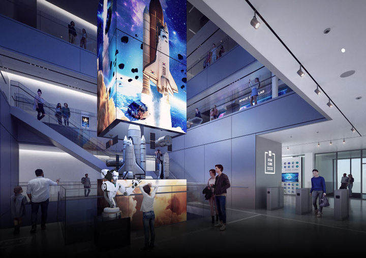 [진주=뉴시스]진주시, 공립 항공우주분야 전문과학관 1층 입구 조감도.(사진=진주시 제공).2025.11.06.photo@newsis.com *재판매 및 DB 금지