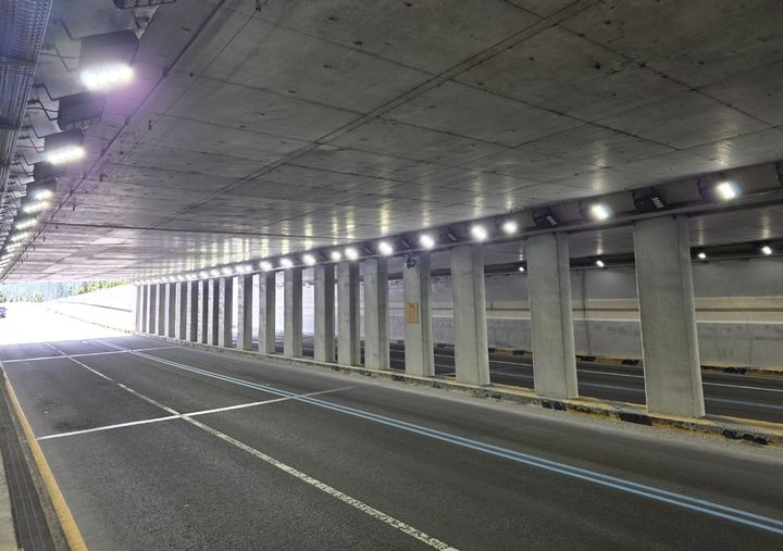 [대전=뉴시스] 대전 유성구 상대지하차도 조명. (사진=유성구 제공) 2025.11.07. photo@newsis.com *재판매 및 DB 금지