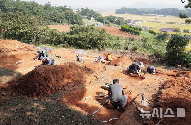 [서울=뉴시스] 진실화해위원회(진실화해위)에서 지난해 7월~10월 진행한 유해 매장 토광 확인 및 굴토 작업 현장 모습. (사진=진실화해위 제공) 2025.11.07. photo@newsis.com