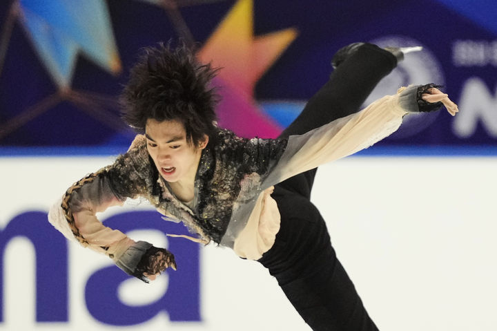 [오사카=AP/뉴시스]피겨 차준환 프리스케이팅. 2025.11.08.