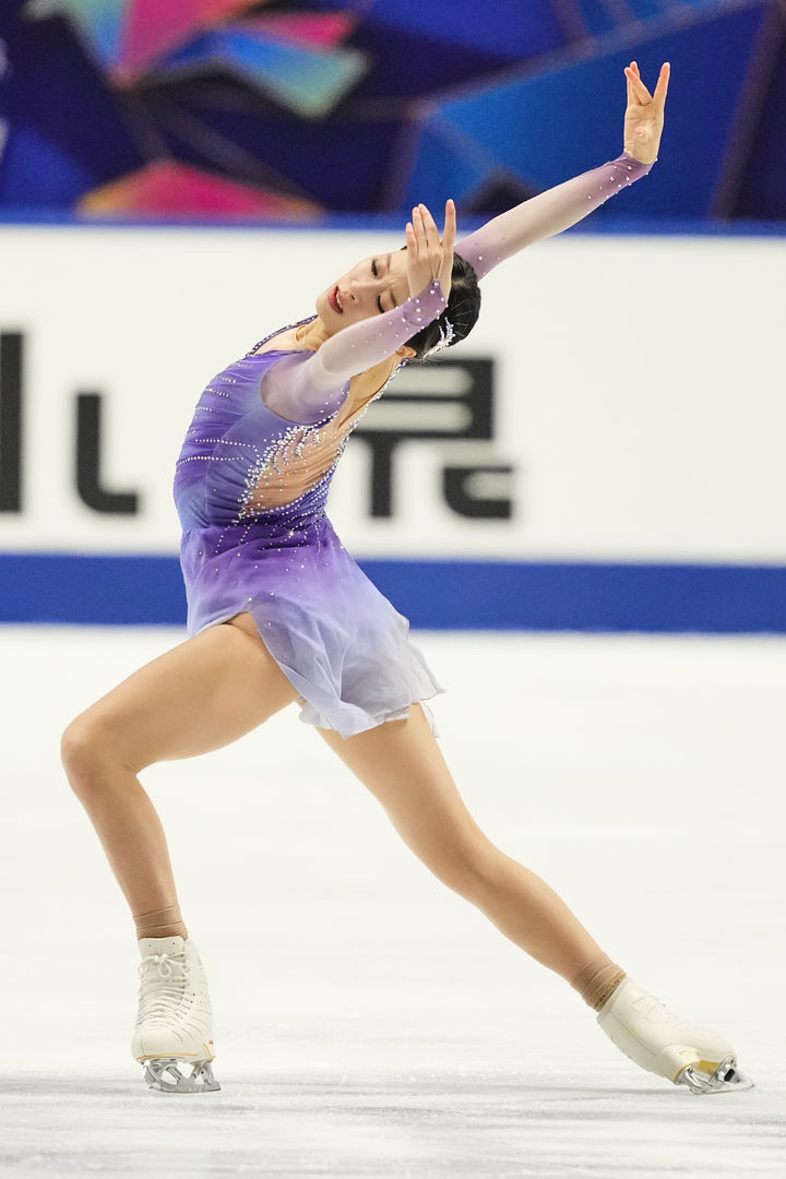 [오사카=AP/뉴시스]피겨 유영 프리스케이팅. 2025.11.08.