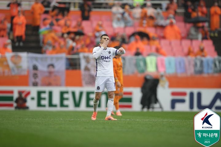 [서귀포=뉴시스]K리그1 안양 유키치. (사진=한국프로축구연맹 제공)