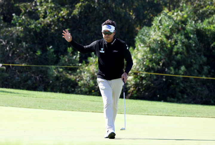 [서귀포=뉴시스]투어 챔피언십 우승한 박상현. (사진=KPGA 투어 제공)