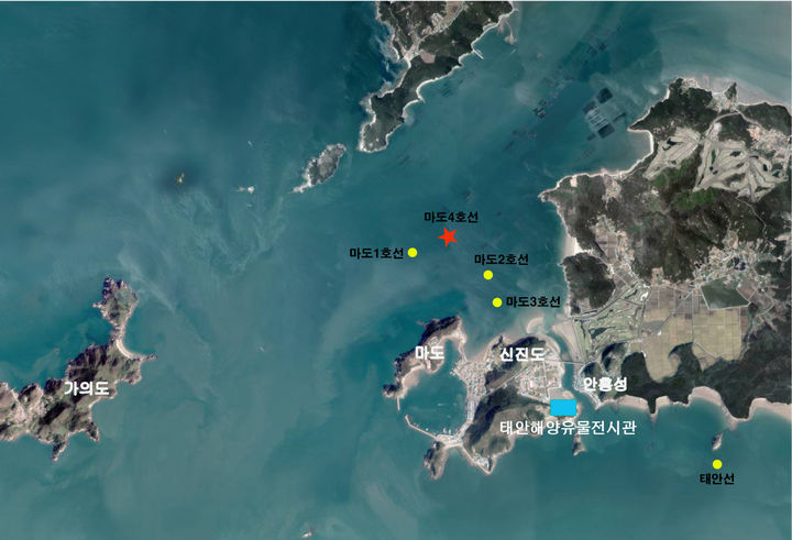 [서울=뉴시스] 태안 마도 해역 수중발굴조사 현황도 (사진=국가유산청 제공) 2025.11.10. photo@newsis.com *재판매 및 DB 금지