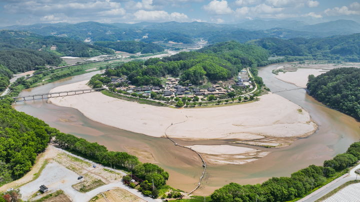 [영주=뉴시스] 무섬마을 전경 (사진=영주시 제공) 2025.11.10. photo@newsis.com *재판매 및 DB 금지