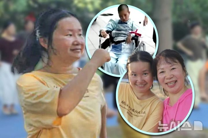  [뉴시스] 10년 전 병에 걸린 양 씨는 혼수상태에 빠져 휠체어를 탔지만 기적적으로 의식을 되찾았다.(사진=사우스차이나모닝포스트) 2025.11.09. 