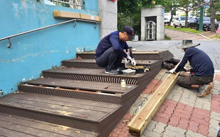 단양읍 데크 보수 작업 *재판매 및 DB 금지