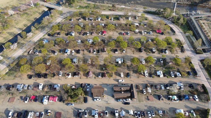 자라섬캠핑장. (사진=가평군 제공) photo@newsis.com *재판매 및 DB 금지