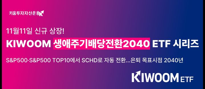 키움운용, '성장주→배당주로 자동 전환 ETF' 내일 출시