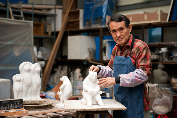 양평 작업실에서 고정수 작가 *재판매 및 DB 금지