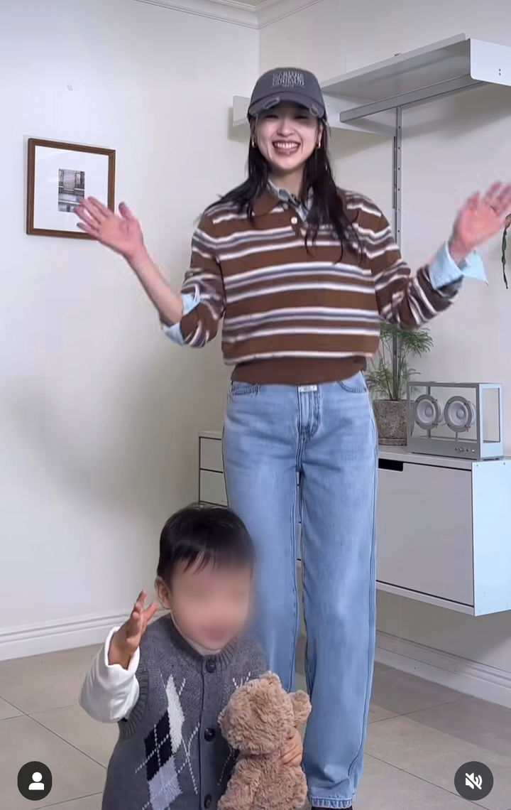 [서울=뉴시스] 손연재가 아들과의 근황을 공개했다. (사진=손연재 인스타그램 캡처) 2025.11.11. photo@newsis.com *재판매 및 DB 금지