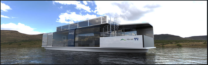 [영암=뉴시스]영암군 수소여객선 가상 이미지. (사진=영암군 제공) 202.11.11. photo@newsis.com *재판매 및 DB 금지