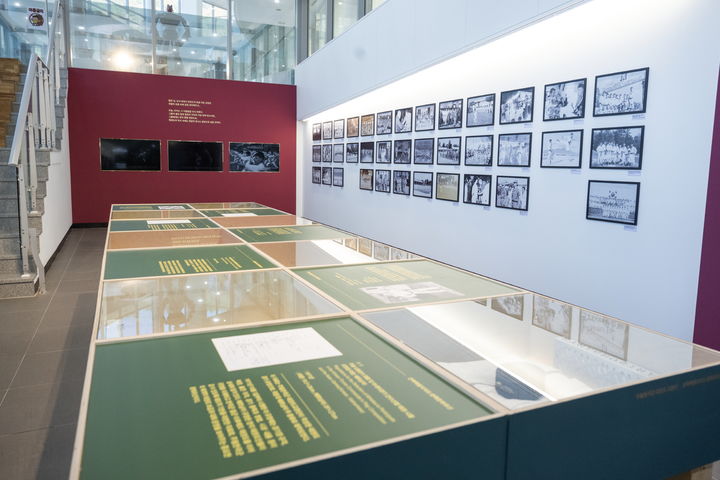 [서울=뉴시스] '주월한국군 태권도교관단' 자료 특별 전시 내부 전경. (사진 = 태권도진흥재단 제공) *재판매 및 DB 금지