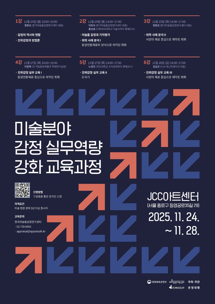 '미술분야 감정 실무역량 강화 교육 과정' 모집