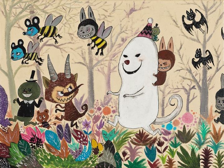 카싱 렁, <A Perfect Day>, acrylic on canvas, 29.5×40cm, 2017, 추정가 4000만~7000만원 *재판매 및 DB 금지