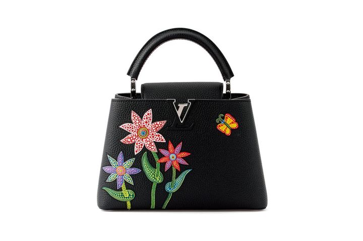 루이비통×야요이 쿠사마, <Capucines BB with Silver Hardware>, leather, 27×18×9.7(d)cm, 2023, 추정가 1000만~2000만원 *재판매 및 DB 금지