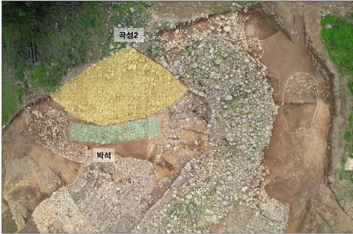 [서울=뉴시스] 대구 팔거산성 목조집수지 대상구역 곡성과 박석 (사진=국가유산청 제공) 2025.11.13. photo@newsis.com *재판매 및 DB 금지