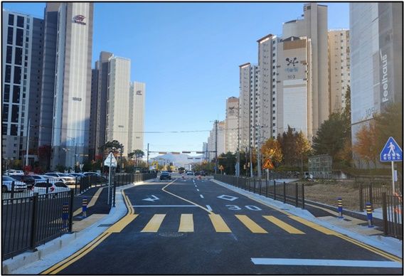 [아산=뉴시스] 충남 아산시 온양 중로3-61호 공사 완료 모습. (사진=아산시 제공) 2025.11.13. photo@newsis.com *재판매 및 DB 금지