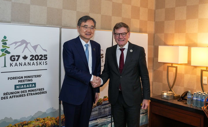 [서울=뉴시스] 한-독 외교장관 회담 개최. (사진=외교부 제공) 2025.11.13 *재판매 및 DB 금지