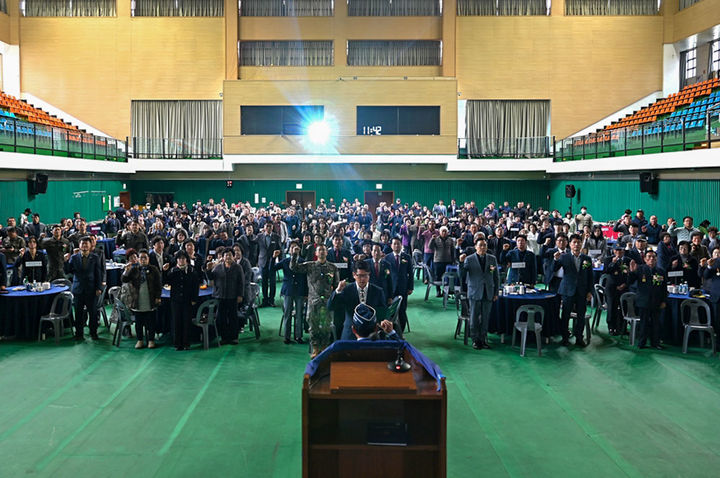 [창녕=뉴시스] 재향군인회 기념식을 하고 있다. (사진= 창녕군 제공) 2025.11.13. photo@newsis.com *재판매 및 DB 금지