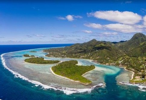 [서울=뉴시스] 남태평양 쿡 제도의 해안. (출처: 위키피디아) 2025.11.13. *재판매 및 DB 금지