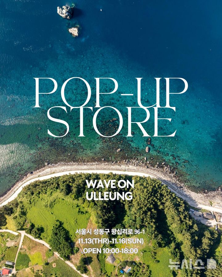 울릉 관광 팝업스토어 홍보 포스터.(사진=울릉군 제공)