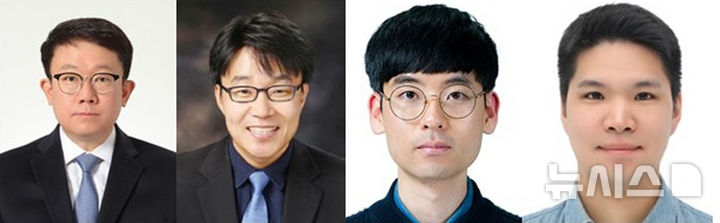 (왼쪽부터) GIST 생명과학과 김용철 교수, 의생명공학과 박한수 교수, 생명과학과 박수빈 박사, 의생명공학과 김현 박사. (사진=GIST 제공) photo@newsis.com