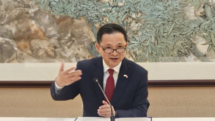 [서울=뉴시스] 다이빙 주한 중국대사가 13일 서울 명동 주한 중국대사관에서 한국과 중국 언론 기자 간담회를 갖고 있다. 2025.11.14.&nbsp; *재판매 및 DB 금지