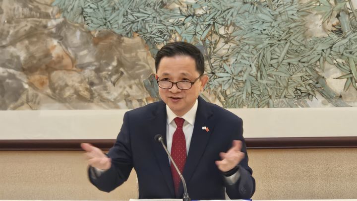 [서울=뉴시스] 다이빙 주한 중국대사가 13일 서울 명동 주한 중국대사관에서 한국과 중국 언론 기자 간담회를 갖고 있다. 2025.11.14.&nbsp; *재판매 및 DB 금지