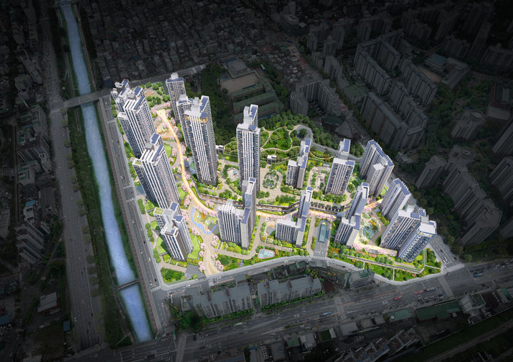 [서울=뉴시스]북가좌6구역 재건축 조감도.