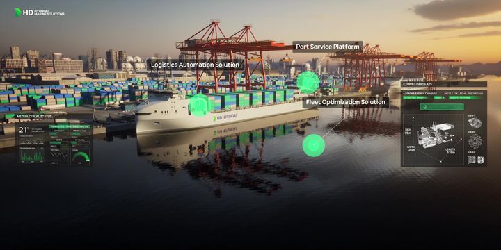 [서울=뉴시스] HD현대의 AI 기반 운항 솔루션 ‘오션와이즈’ 이미지. (사진=HD현대 제공) 2025.11.14. photo@newsis.com *재판매 및 DB 금지