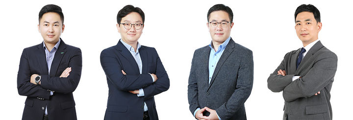 [서울=뉴시스] BGF리테일 영업∙개발부문장 임민재 상무, 인사총무실장 장영식 상무, 4권역장 윤현수 상무, BGF 글로벌담당 우진용 상무(사진=BGF리테일 제공) *재판매 및 DB 금지