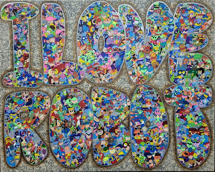 [서울=뉴시스] 황성제 작가의 작품 I Love Robot (사진=황성제씨 제공) 2025.11.14. photo@newsis.com *재판매 및 DB 금지