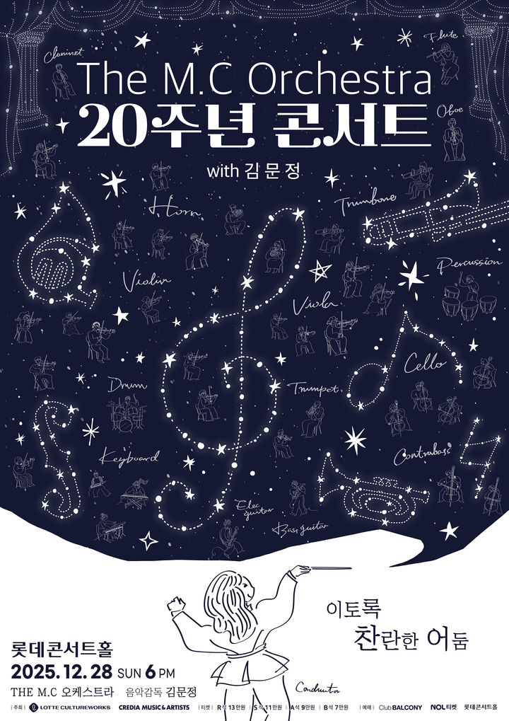 'The M.C 오케스트라 20주년 콘서트 with 김문정' 포스터. (크레디아 제공) *재판매 및 DB 금지